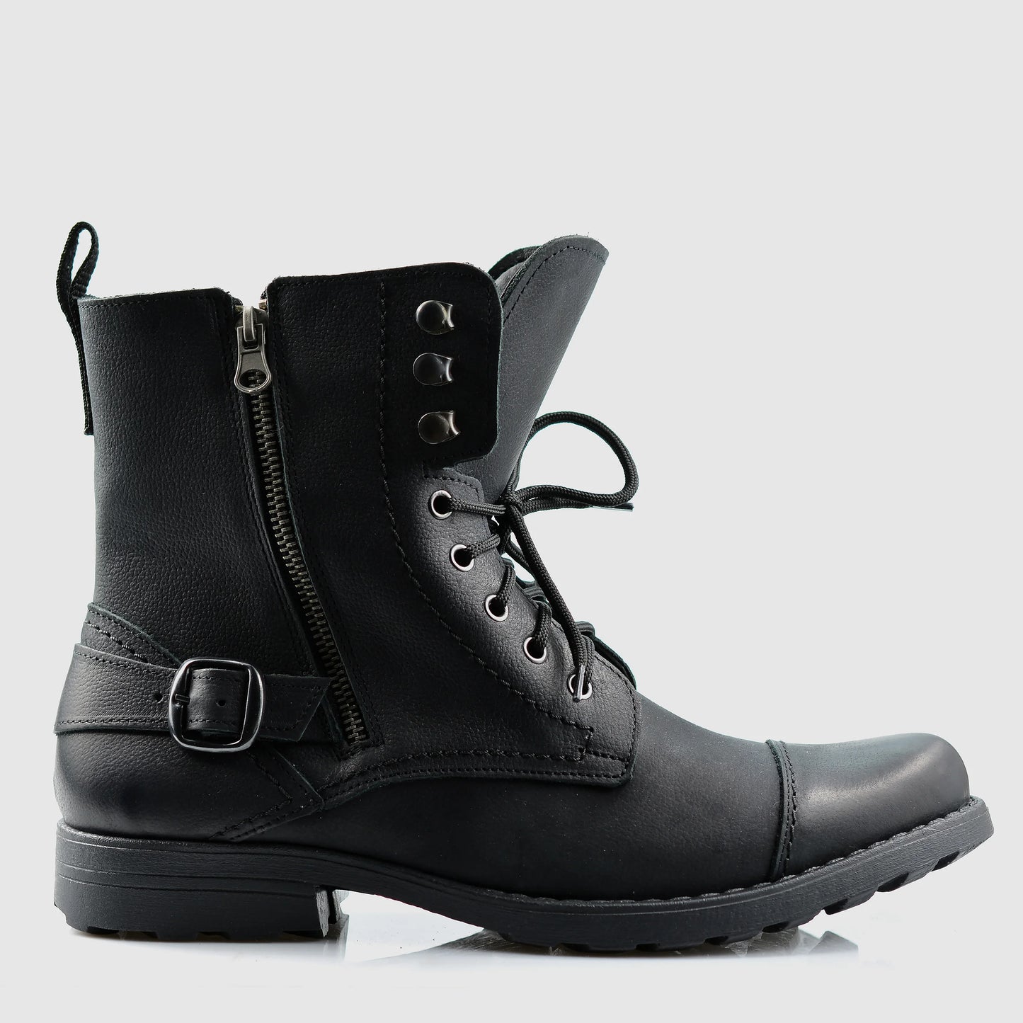 Pánské kožené boty Alex – ručně šité černé boty | KarolShoes