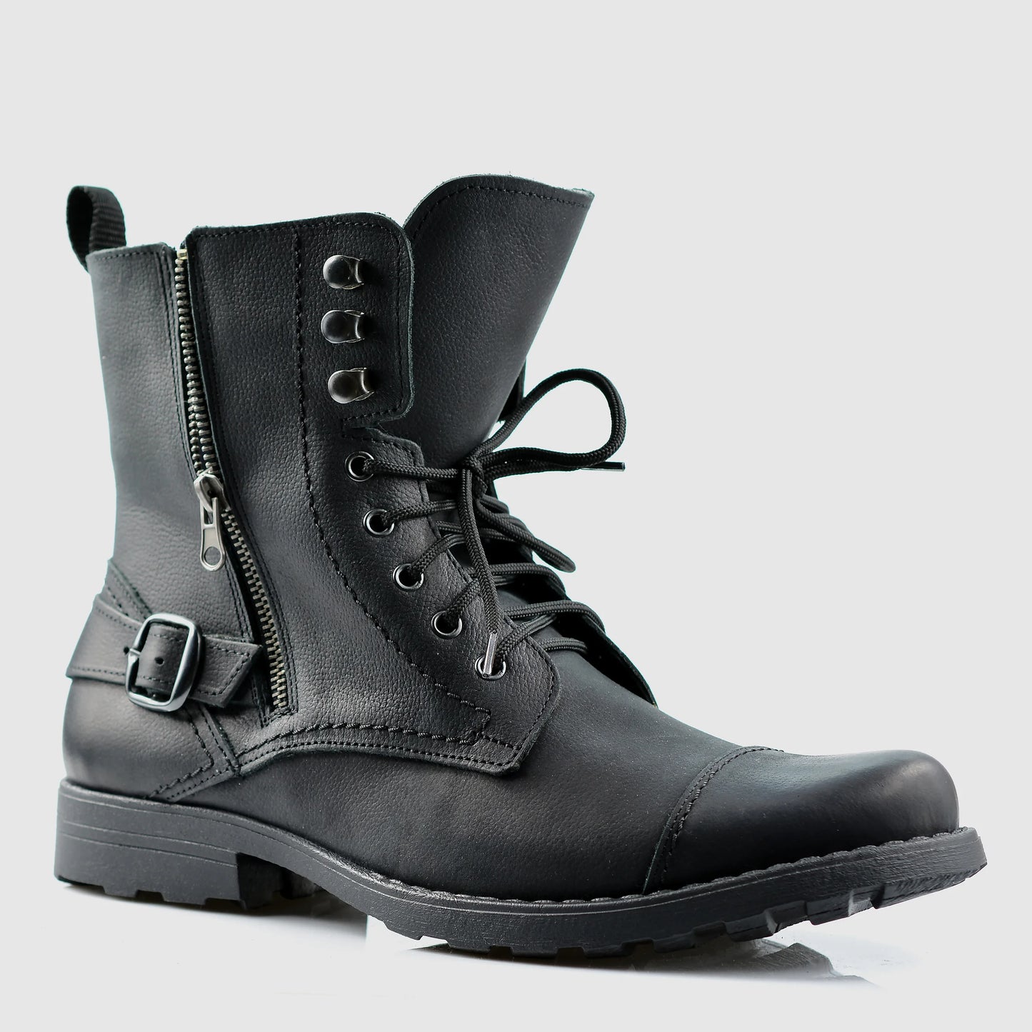 Pánské kožené boty Alex – ručně šité černé boty | KarolShoes