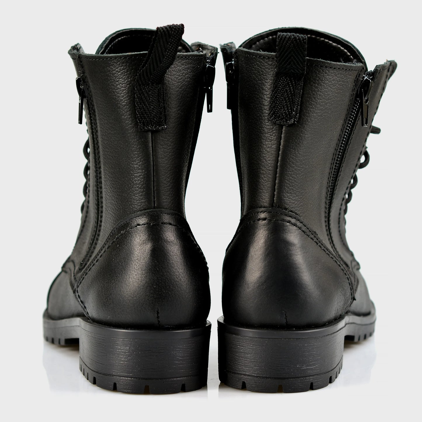 Black Leather Women’s Ankle Boots – Ella | KarolShoes