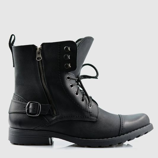 Pánské kožené boty Alex – ručně šité černé boty | KarolShoes