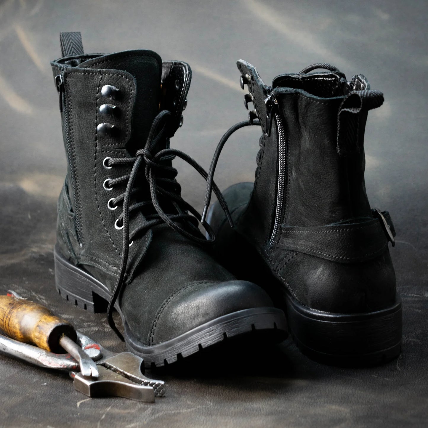 Black Leather Women’s Ankle Boots – Aria | KarolShoes