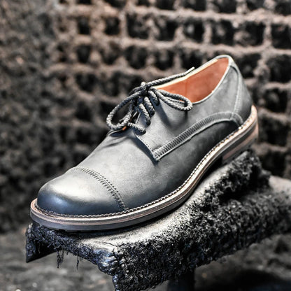 Pánské kožené derby polobotky Mauro – ručně šité | KarolShoes