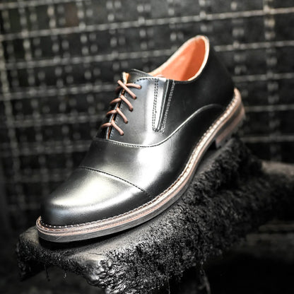 Black Leather Men’s Derby Shoes – Enzo | KarolShoes