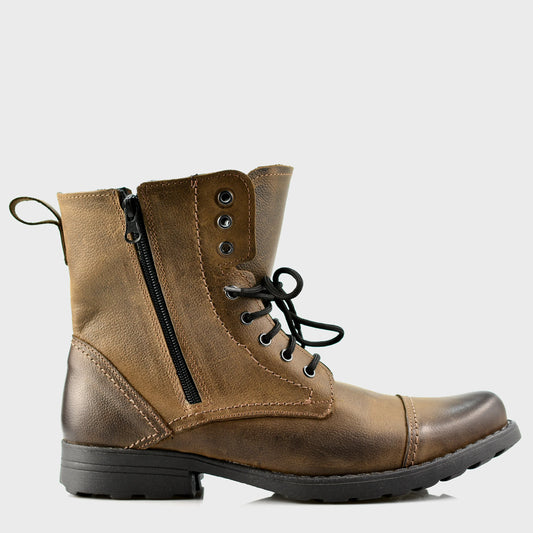 Pánské kožené boty Elegant Hnědé – ručně šité boty z italské kůže | KarolShoes