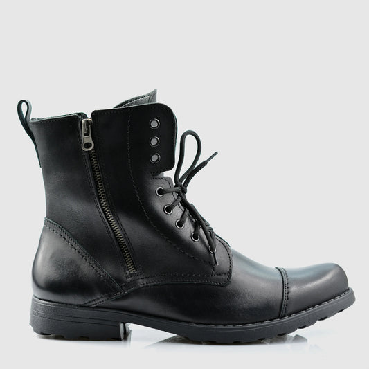 Pánské kožené boty Elegant – ručně šité černé boty | KarolShoes