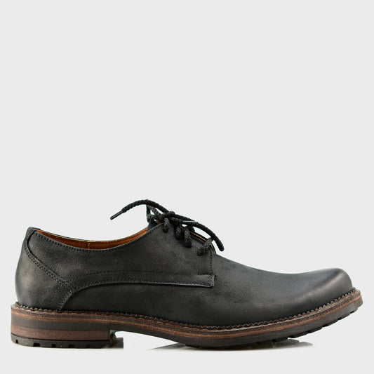 Pánské kožené derby polobotky Aldo – ručně šité černé | KarolShoes