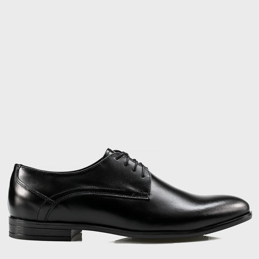 Black Leather Men’s Derby Shoes – Milano | KarolShoes