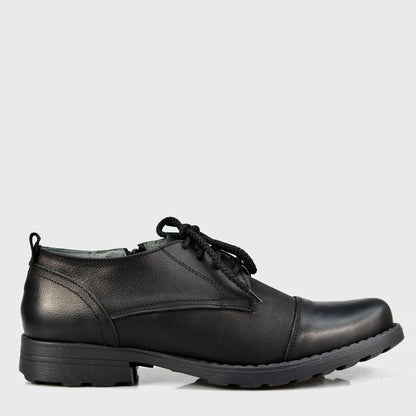 Black Leather Men’s Derby Shoes – Paul | KarolShoes