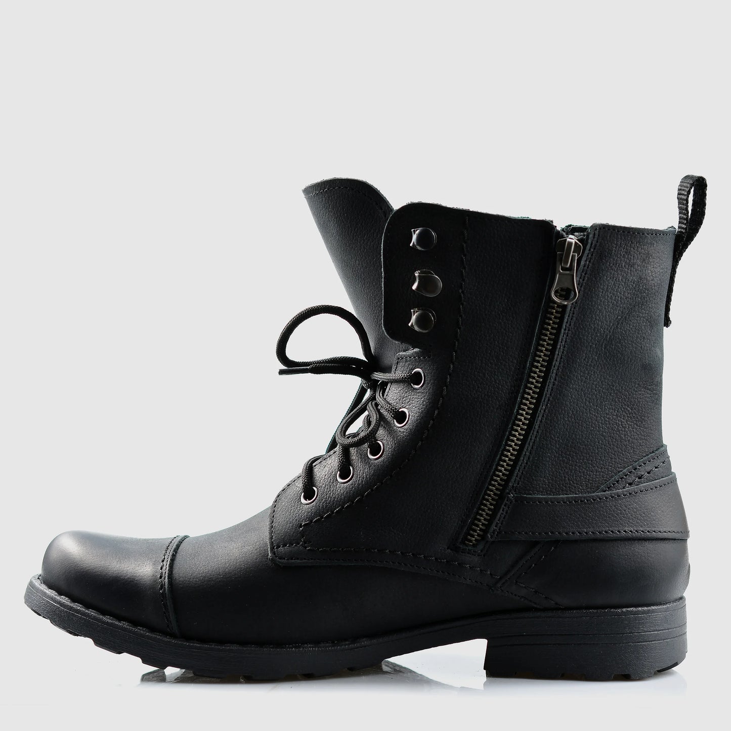 Pánské kožené boty Alex – ručně šité černé boty | KarolShoes