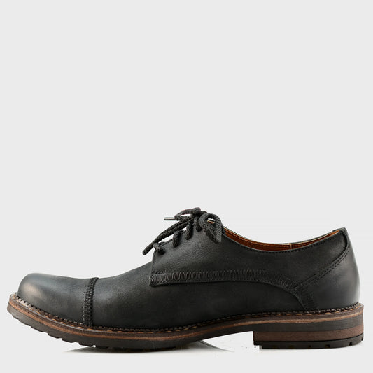 Pánské kožené derby polobotky Mauro – ručně šité | KarolShoes
