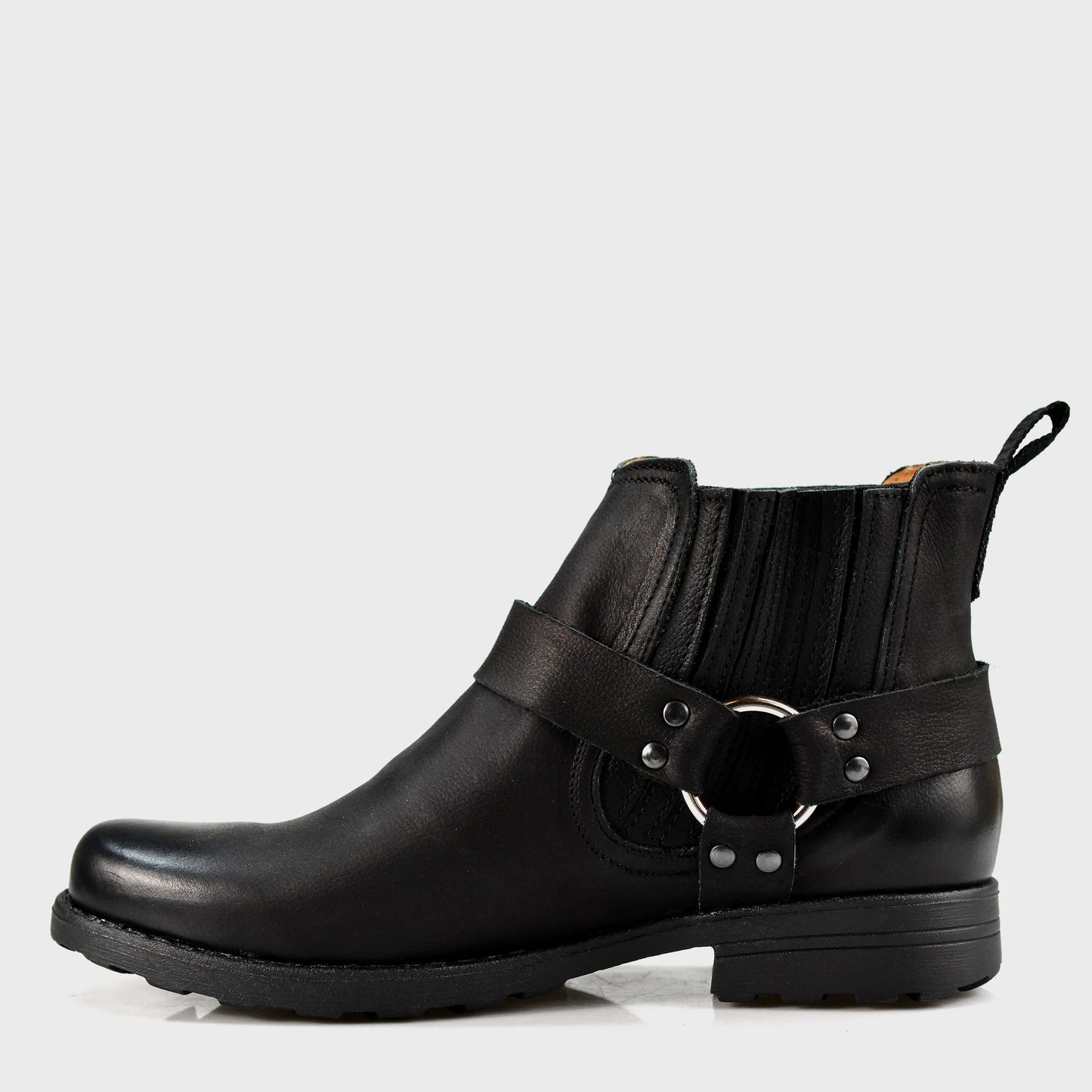 Pánské kožené boty Aston – ručně šité černé kowbojské boty | KarolShoes