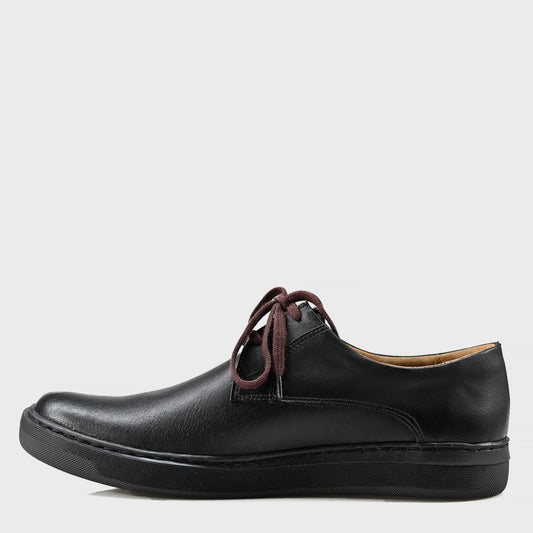 Pánské kožené polobotky Luca – ručně šité černé | KarolShoes