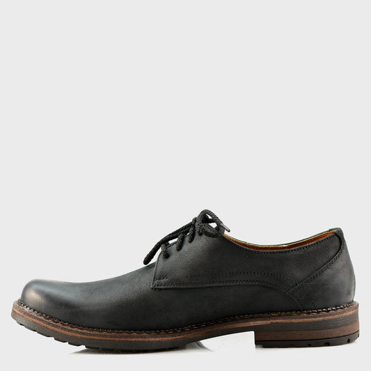 Pánské kožené derby polobotky Aldo – ručně šité černé | KarolShoes
