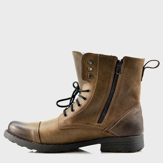 Pánské kožené boty Elegant Hnědé – ručně šité boty z italské kůže | KarolShoes