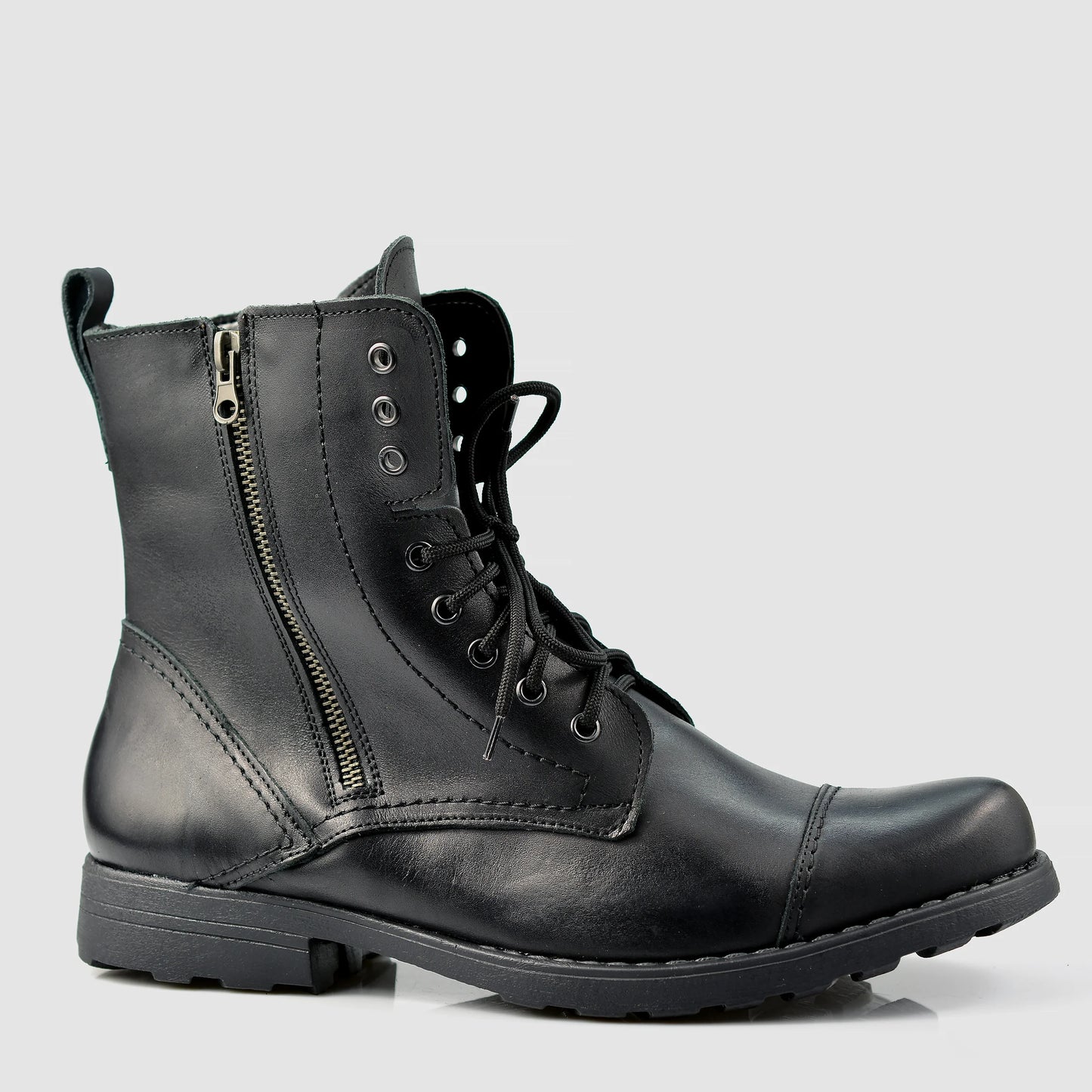 Handmade Black Leather Men’s Boots – Elegant | KarolShoes