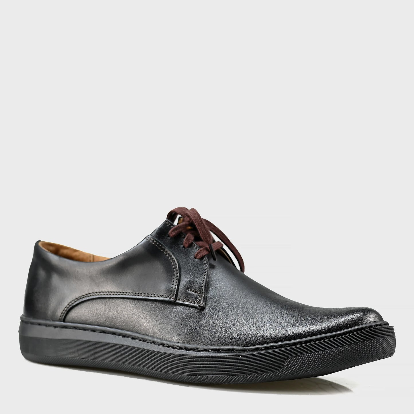 Black Leather Men’s Casual Shoes – Luca | KarolShoes