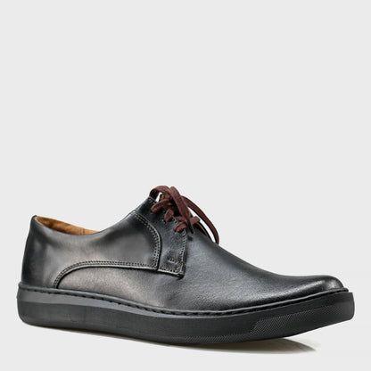 Black Leather Men’s Casual Shoes – Luca | KarolShoes