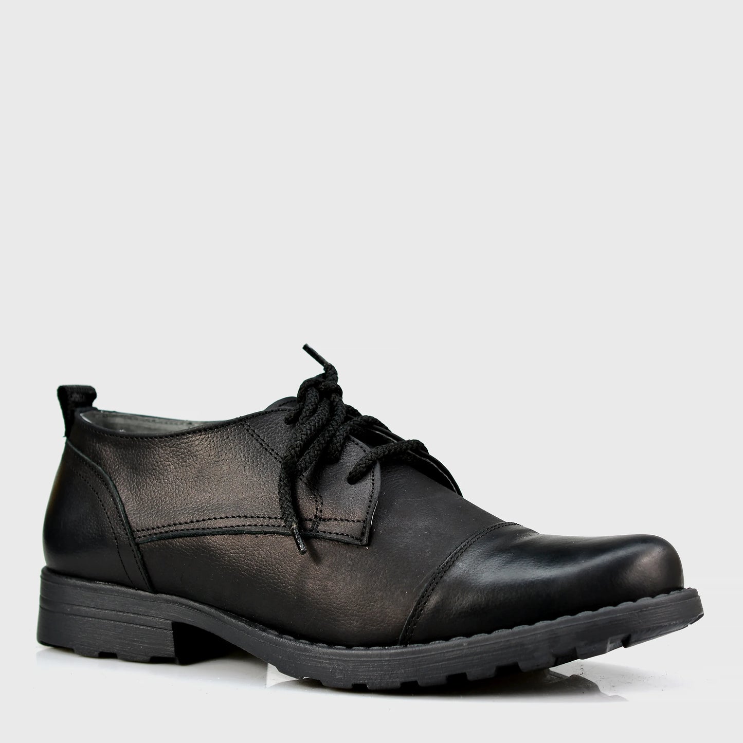 Black Leather Men’s Derby Shoes – Paul | KarolShoes