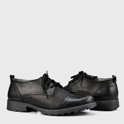 Black Leather Men’s Derby Shoes – Paul | KarolShoes