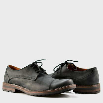 Pánské kožené derby polobotky Mauro – ručně šité | KarolShoes