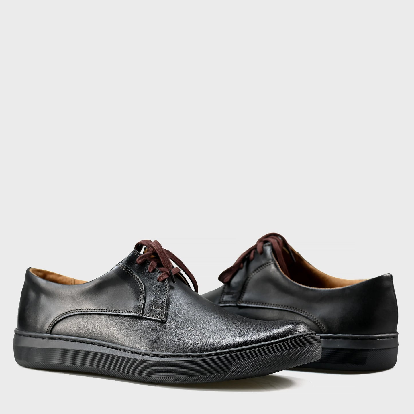 Black Leather Men’s Casual Shoes – Luca | KarolShoes