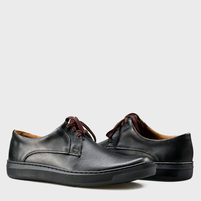 Black Leather Men’s Casual Shoes – Luca | KarolShoes
