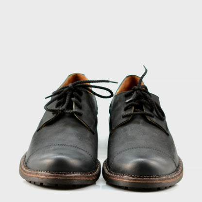 Pánské kožené derby polobotky Mauro – ručně šité | KarolShoes