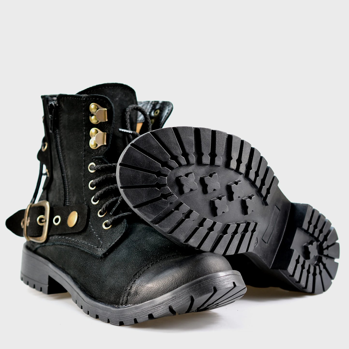 Black Leather Women’s Ankle Boots – Elira | KarolShoes