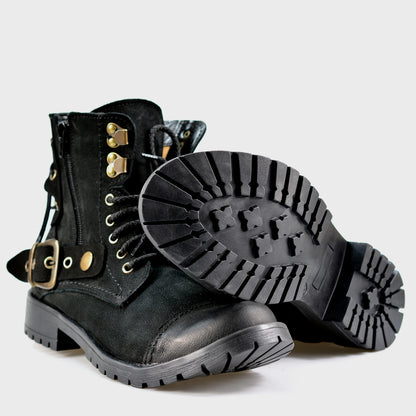 Black Leather Women’s Ankle Boots – Elira | KarolShoes