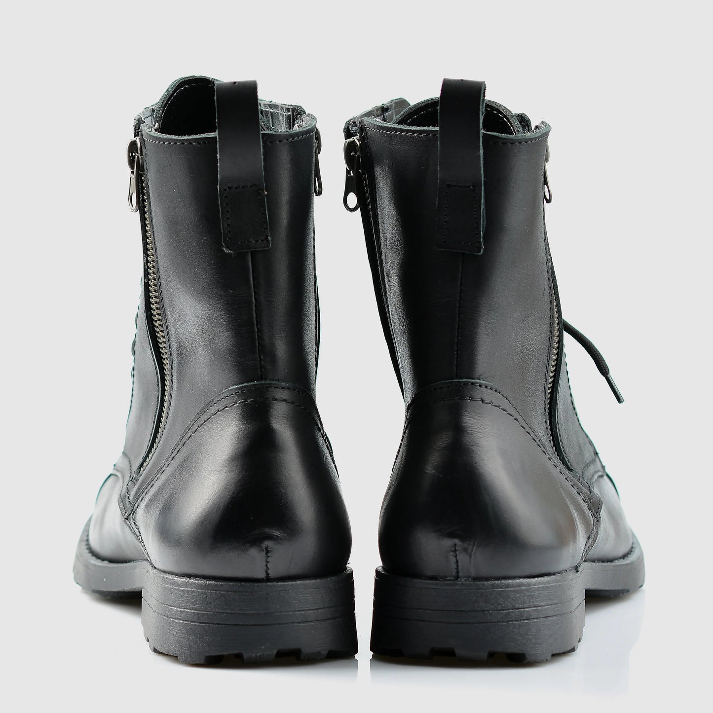 Handmade Black Leather Men’s Boots – Elegant | KarolShoes