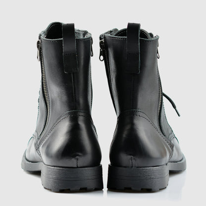 Handmade Black Leather Men’s Boots – Elegant | KarolShoes