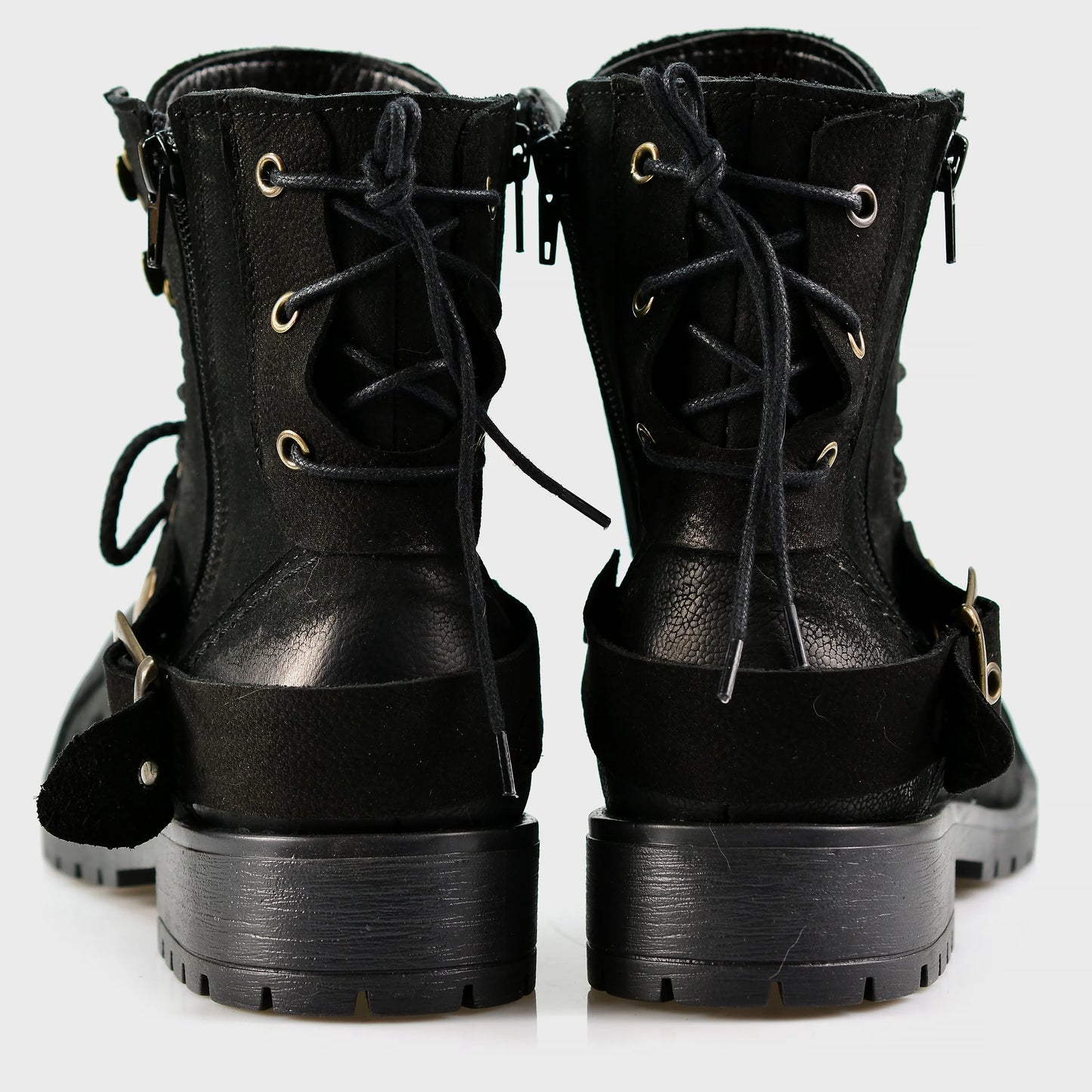 Black Leather Women’s Ankle Boots – Elira | KarolShoes