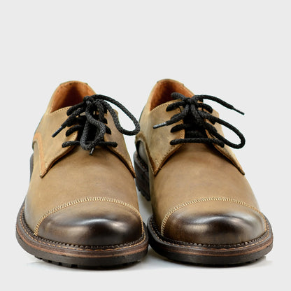 Brown Leather Men’s Derby Shoes – Mauro | KarolShoes