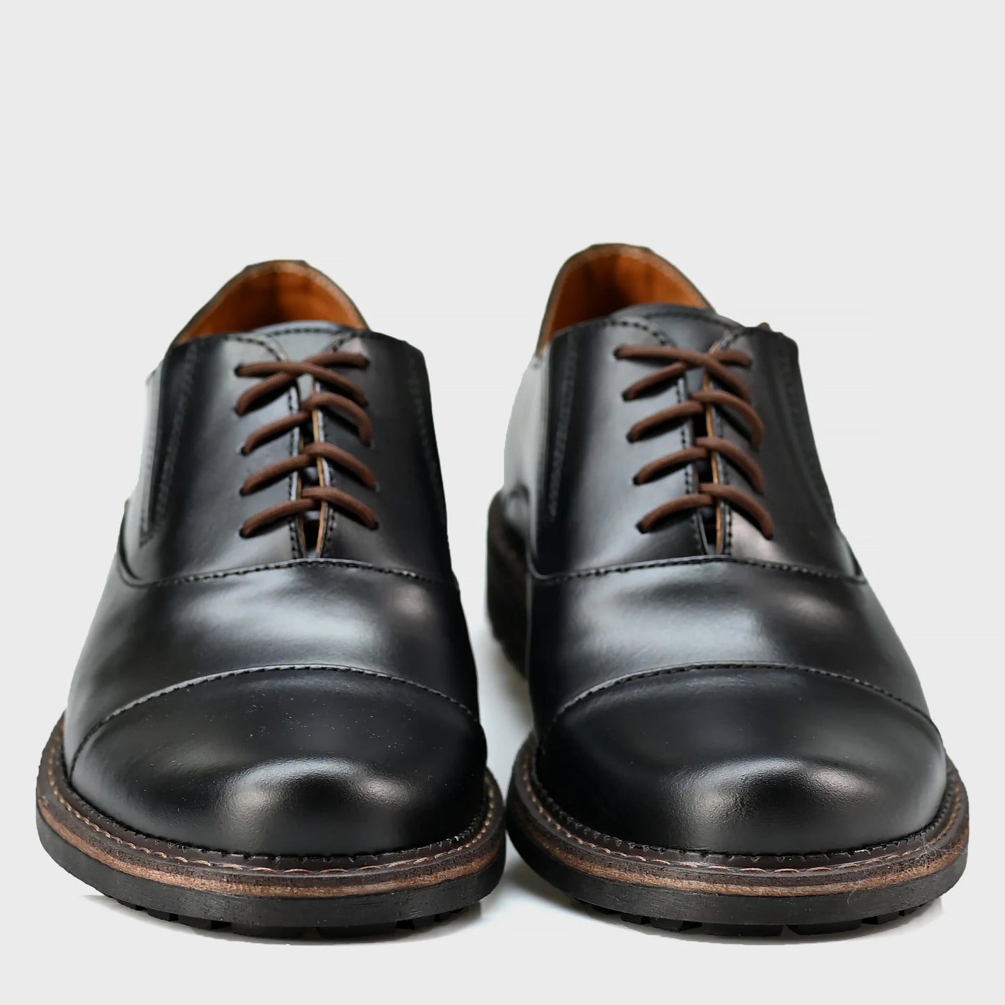 Black Leather Men’s Derby Shoes – Enzo | KarolShoes