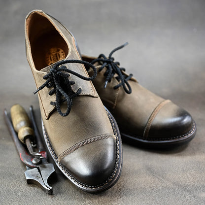 Brown Leather Men’s Derby Shoes – Mauro | KarolShoes