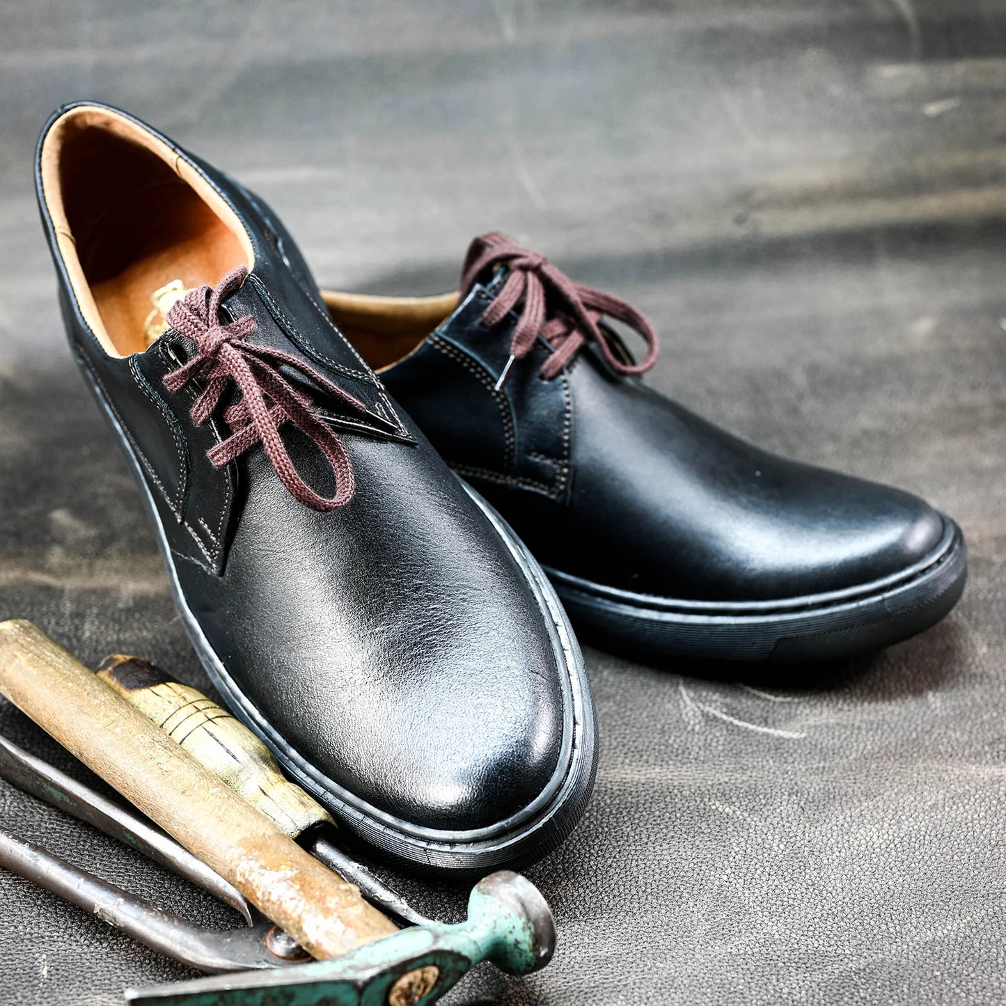 Black Leather Men’s Casual Shoes – Luca | KarolShoes