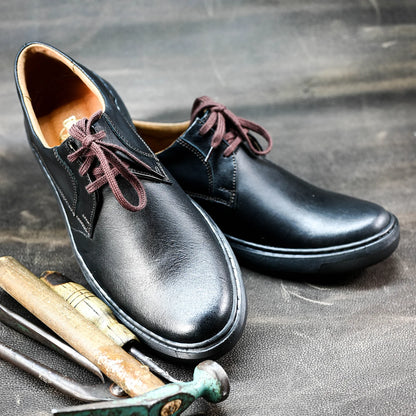 Black Leather Men’s Casual Shoes – Luca | KarolShoes