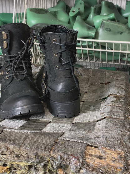 Black Leather Women’s Ankle Boots – Elira | KarolShoes